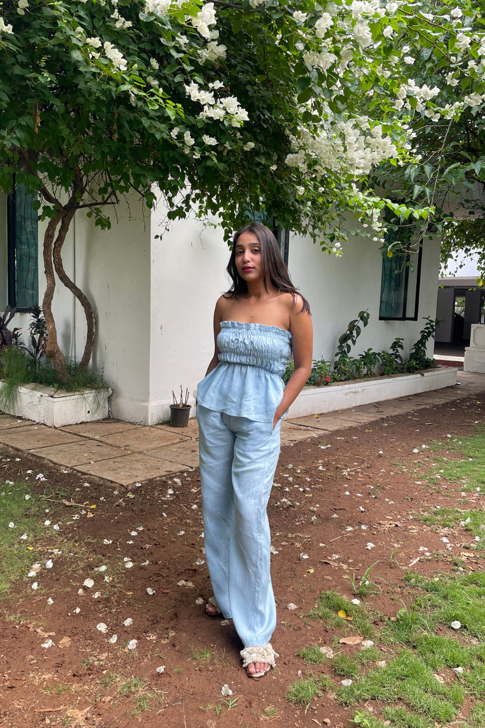 Light blue co-ord pants set