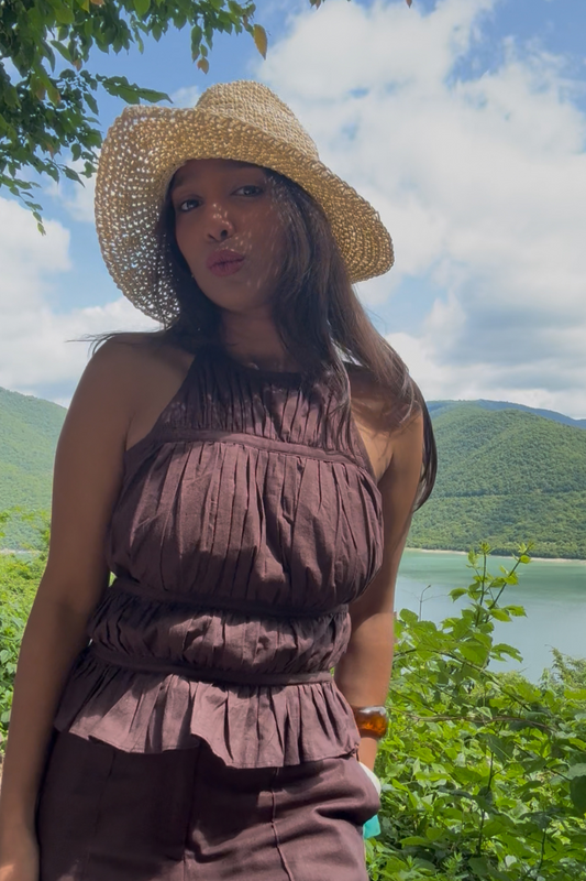 Hot Chocolate Rushed Top