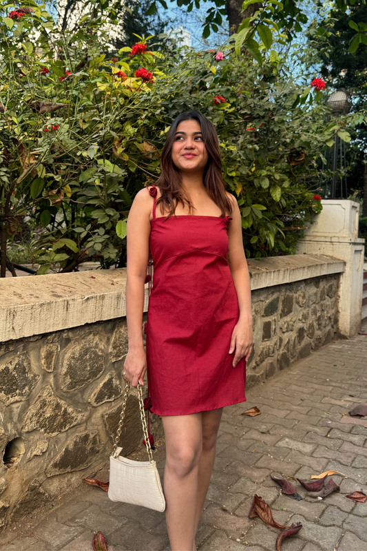 Scarlet Rose Mini Dress