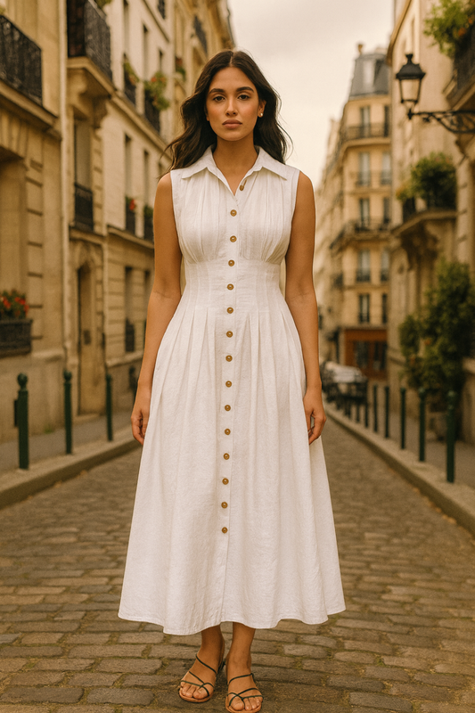 White Wookie Midi Dress
