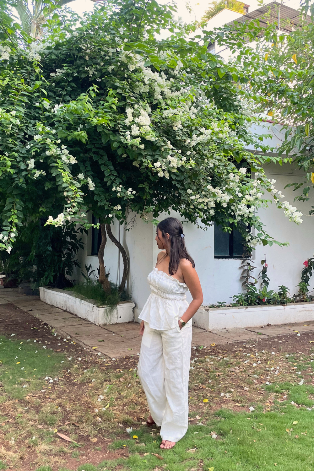 White vacation co-ord set