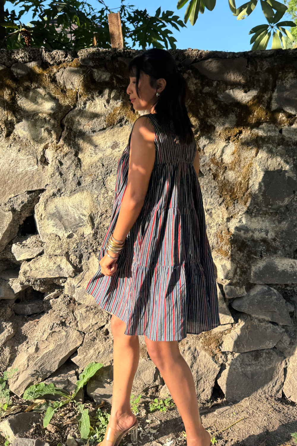 Midnight Ajrakh Dress