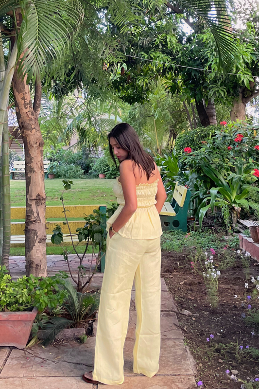 Yellow co-ord with pants and top