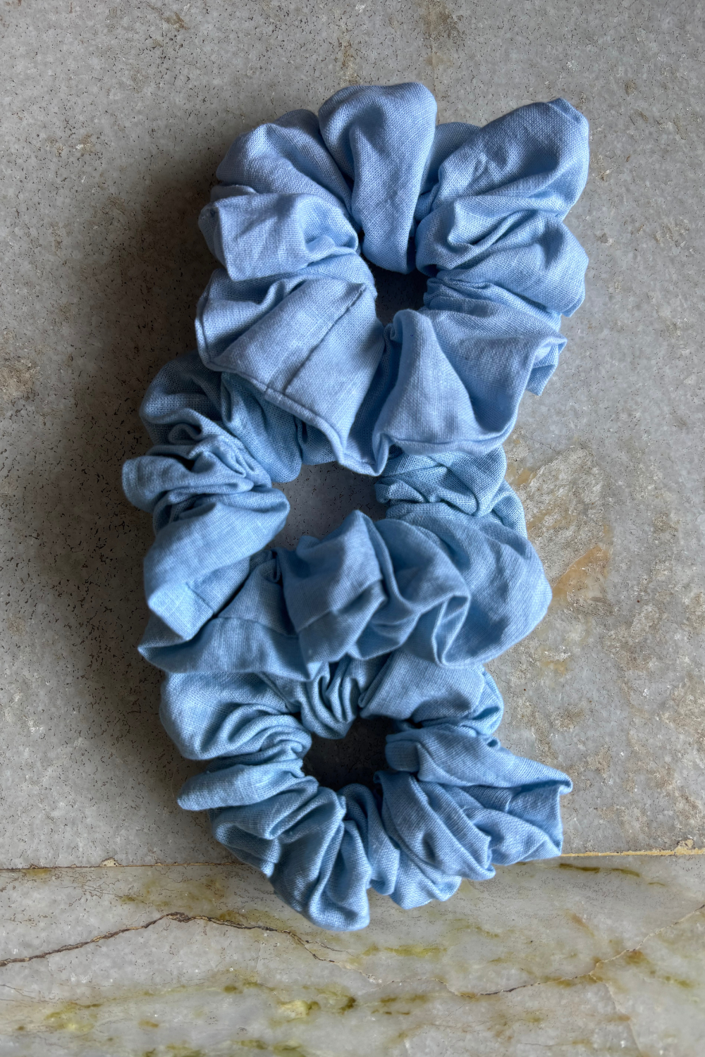 Light Blue Hemp Scrunchie