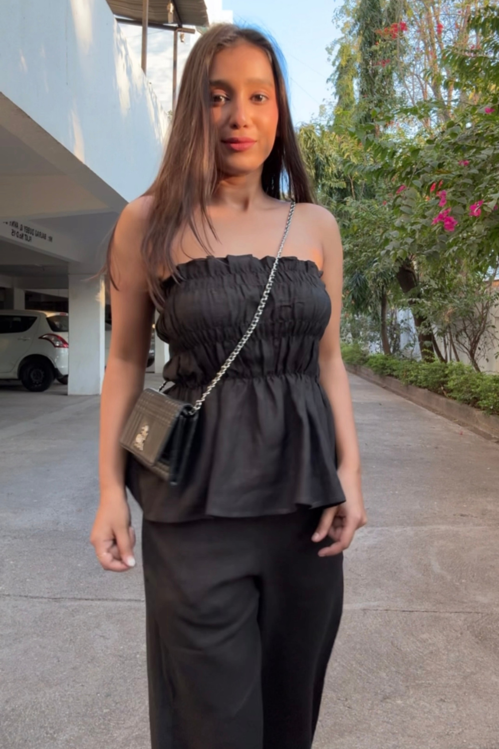 Black resortwear co-ord for women