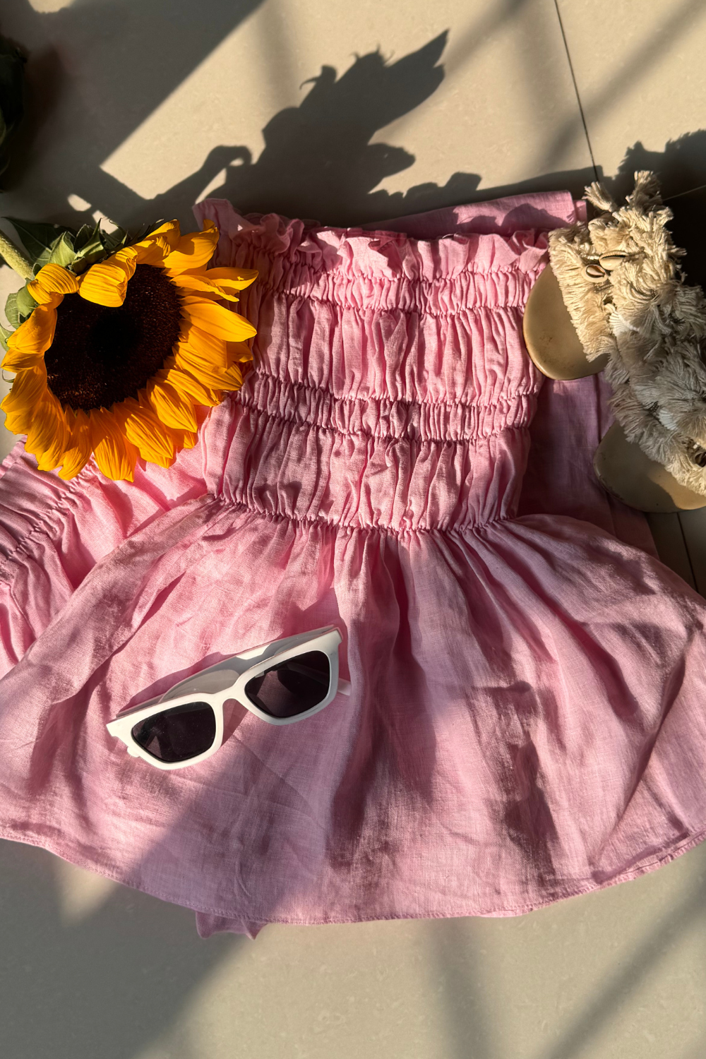 Pink summer shorts co-ord set