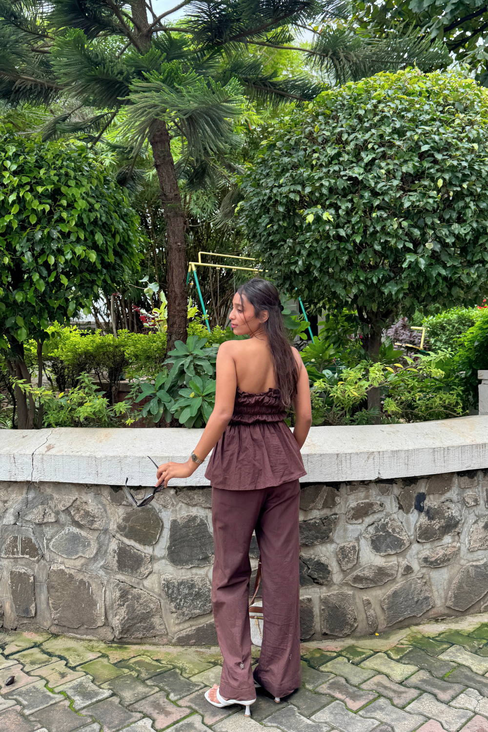 Brown Gelato Top & Pants Set
