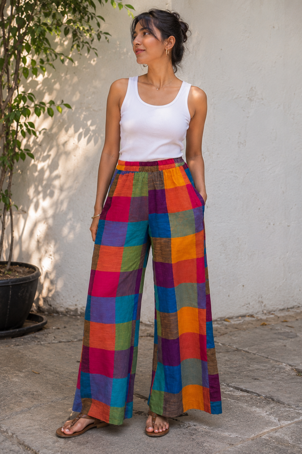 Coastal Checks Pants