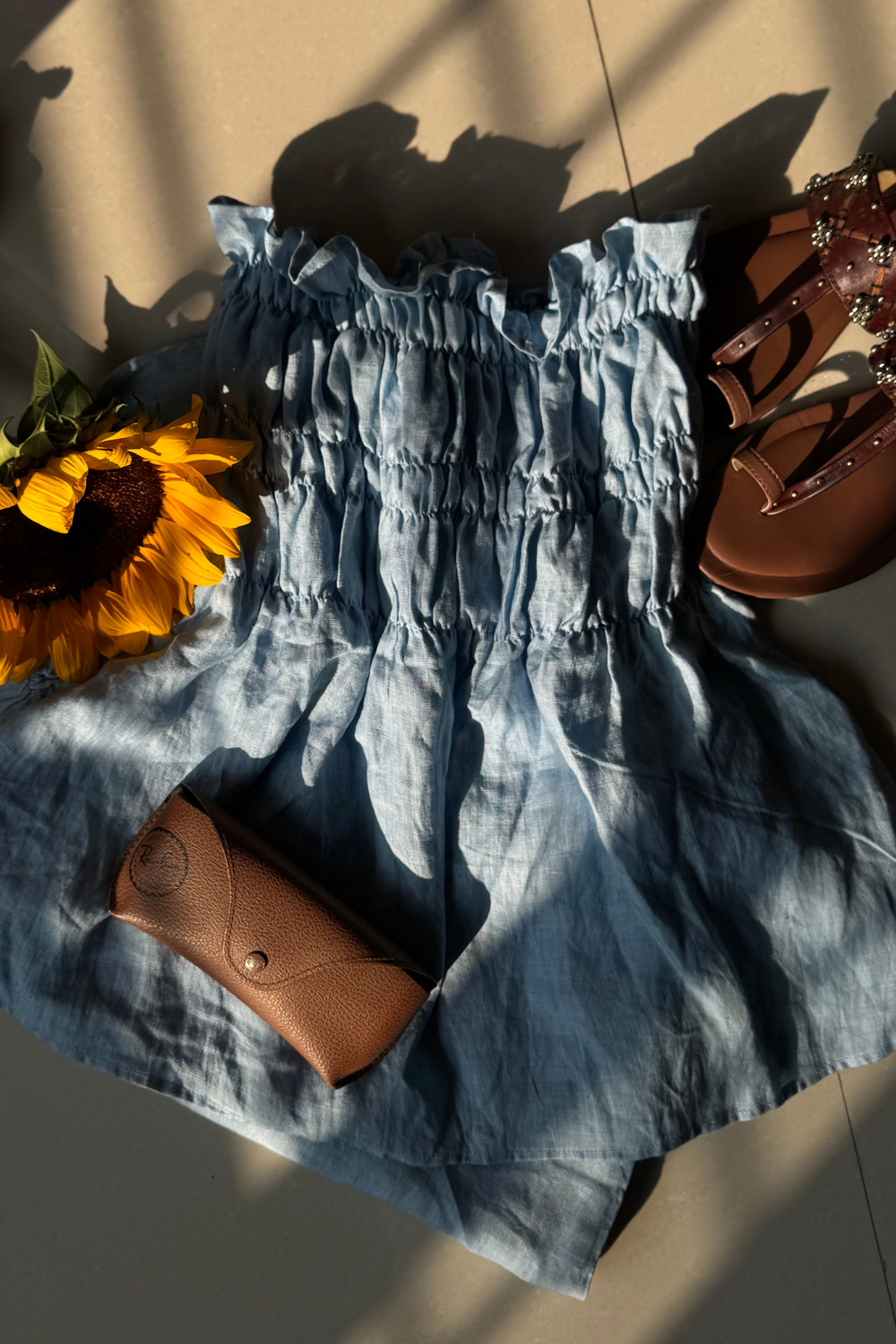 Light blue co-ord pants set