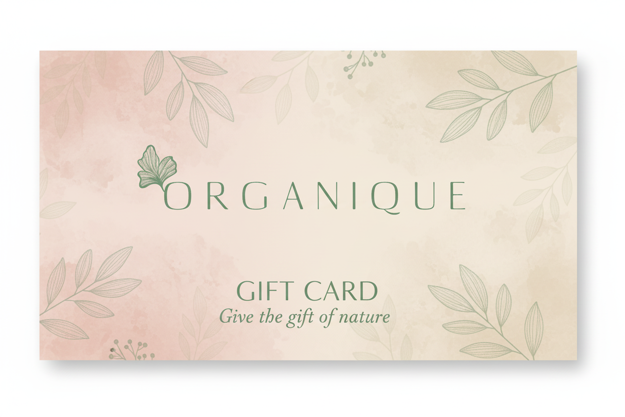 Organique Gift Card with Logo