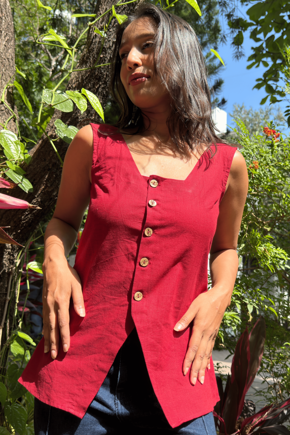 Rani Short Kurti Top