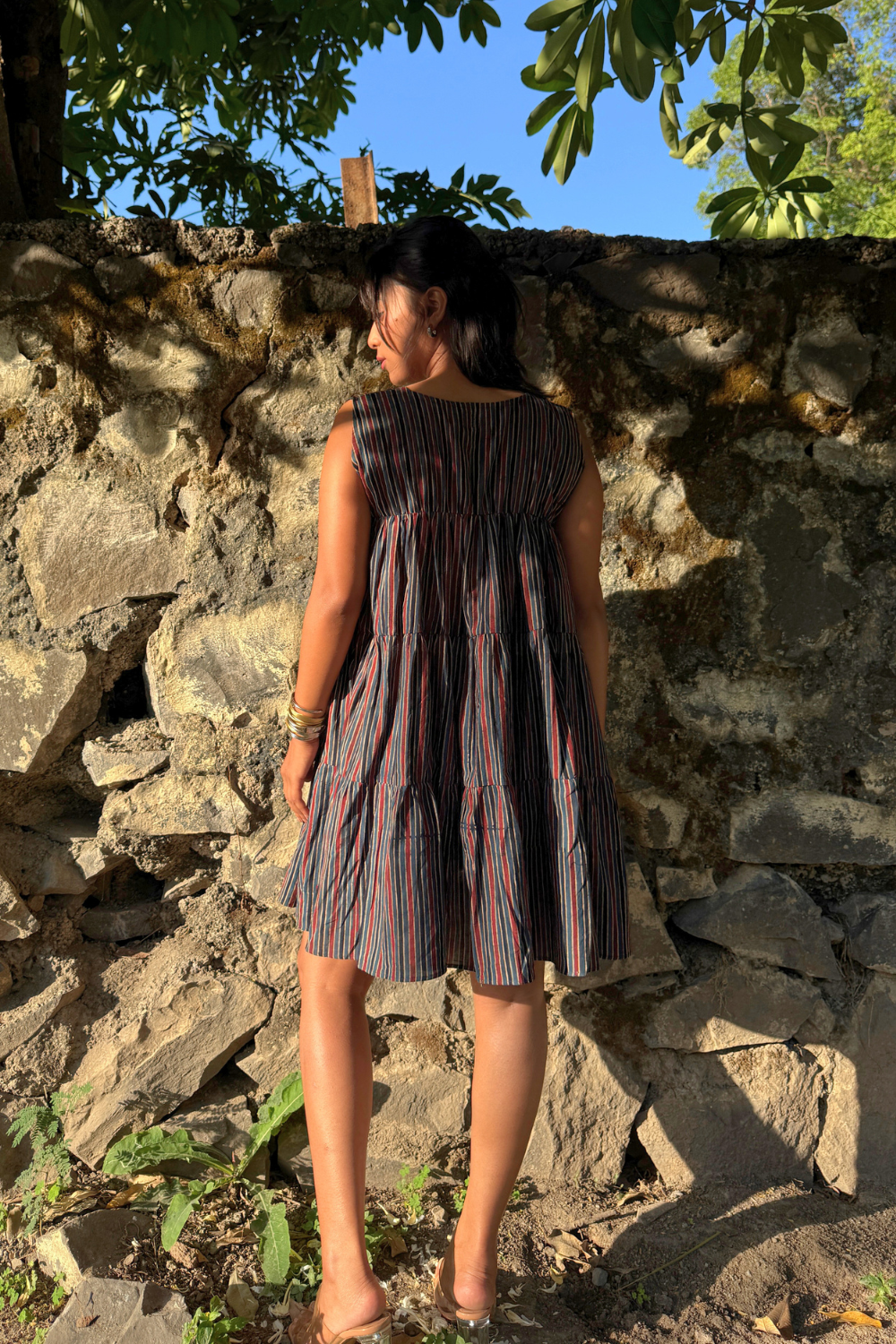 Midnight Ajrakh Dress